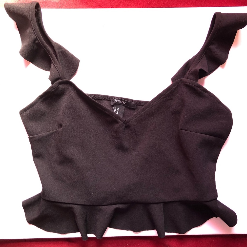 Forever21 Ruffle Crop Top